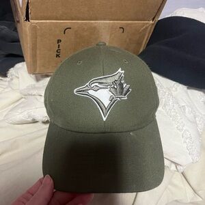 MLB Toronto Blue Jays Olive Green Cap with White Logo